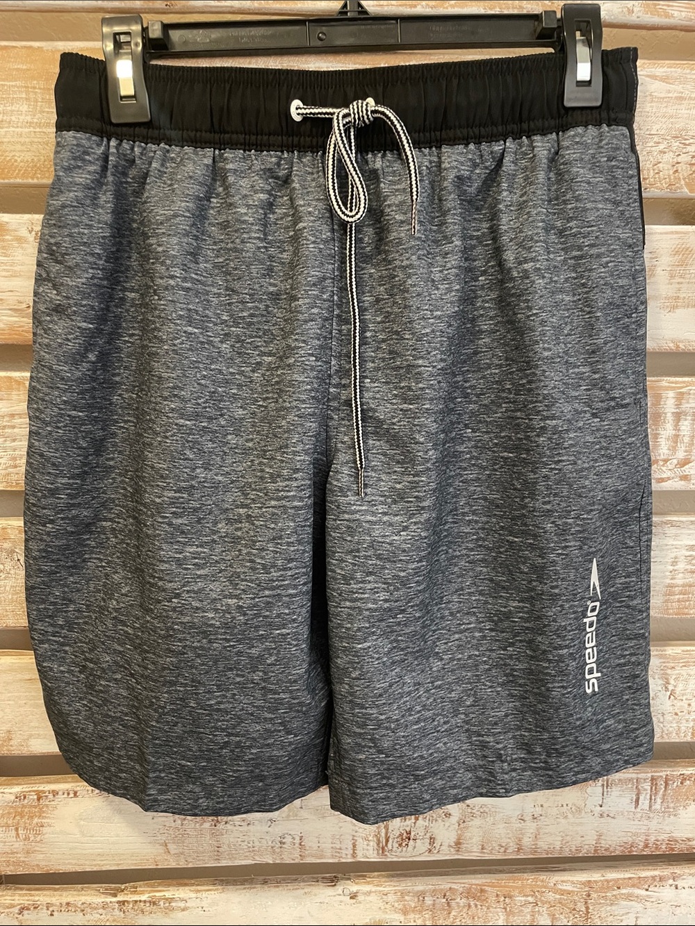 Speedo Men's Heather Gray Athletic Swim/Training Shorts Size Small - Picture 2 of 5